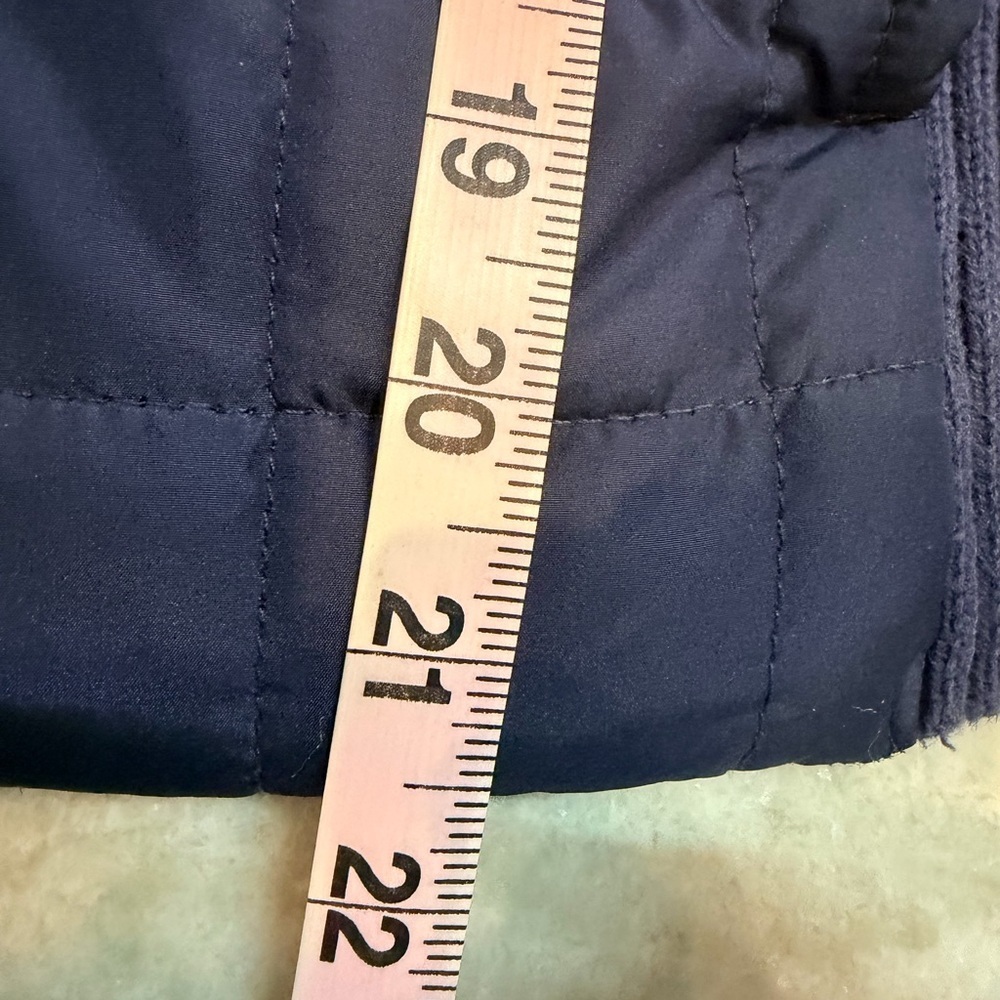 Croft & Barrow Women’s Navy Quilted Zip Jacket Knit Sleeves Size M - Picture 8 of 10